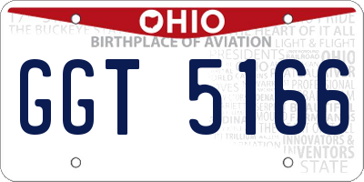 OH license plate GGT5166