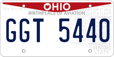 OH license plate GGT5440