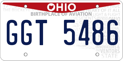 OH license plate GGT5486