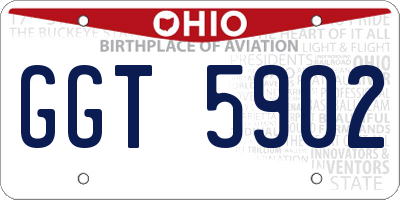 OH license plate GGT5902