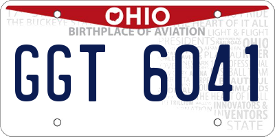 OH license plate GGT6041