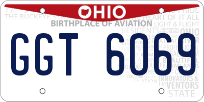 OH license plate GGT6069