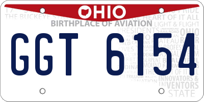 OH license plate GGT6154