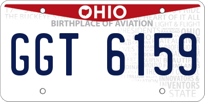 OH license plate GGT6159