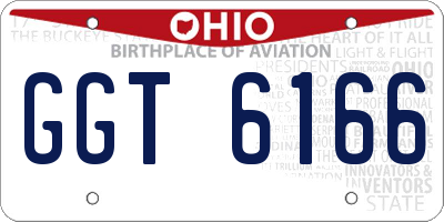OH license plate GGT6166