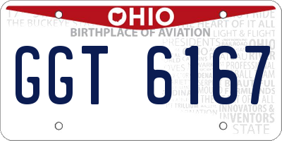 OH license plate GGT6167