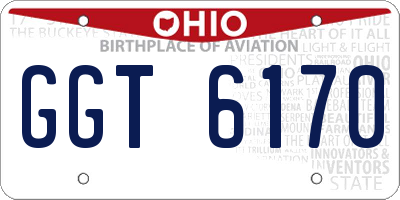 OH license plate GGT6170