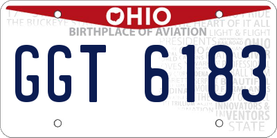 OH license plate GGT6183