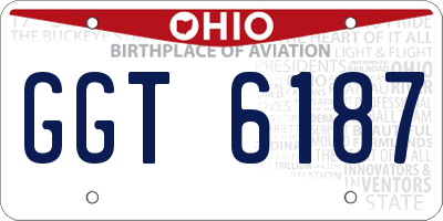 OH license plate GGT6187