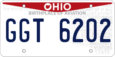OH license plate GGT6202