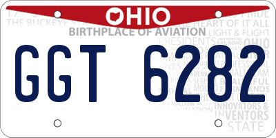 OH license plate GGT6282