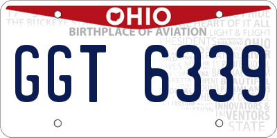 OH license plate GGT6339