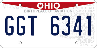 OH license plate GGT6341