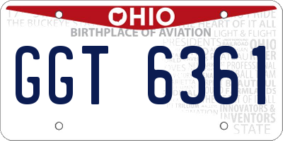 OH license plate GGT6361