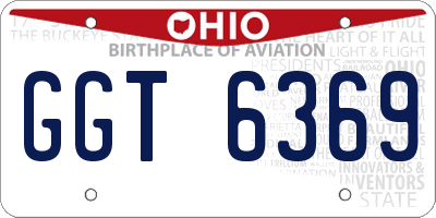 OH license plate GGT6369