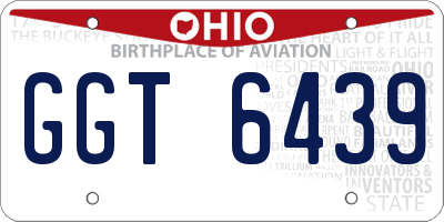 OH license plate GGT6439