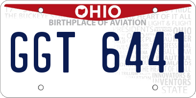 OH license plate GGT6441