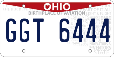 OH license plate GGT6444