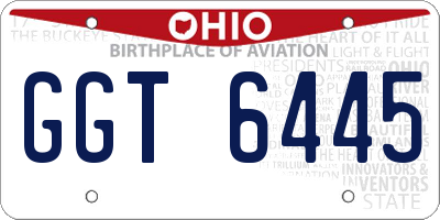 OH license plate GGT6445