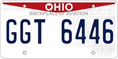 OH license plate GGT6446