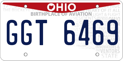 OH license plate GGT6469