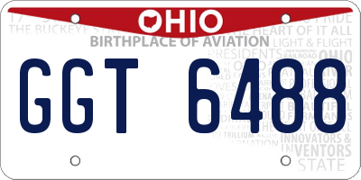 OH license plate GGT6488