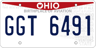 OH license plate GGT6491