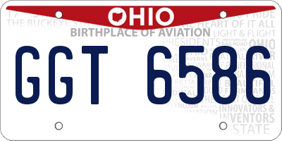OH license plate GGT6586