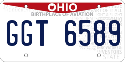 OH license plate GGT6589