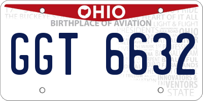 OH license plate GGT6632