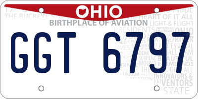 OH license plate GGT6797