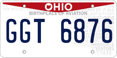 OH license plate GGT6876