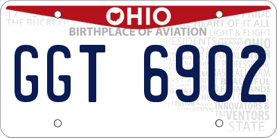 OH license plate GGT6902
