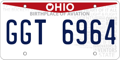 OH license plate GGT6964