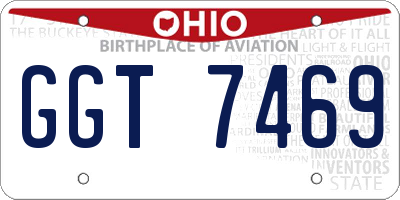 OH license plate GGT7469