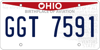 OH license plate GGT7591