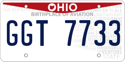 OH license plate GGT7733