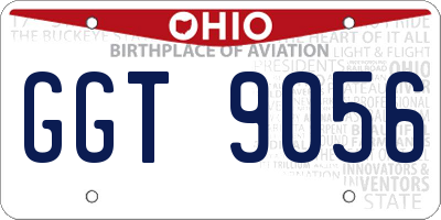 OH license plate GGT9056