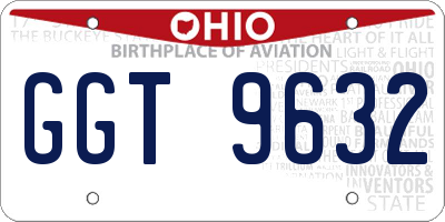 OH license plate GGT9632