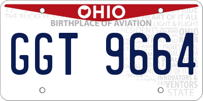 OH license plate GGT9664