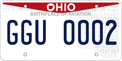 OH license plate GGU0002