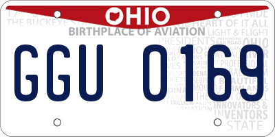 OH license plate GGU0169