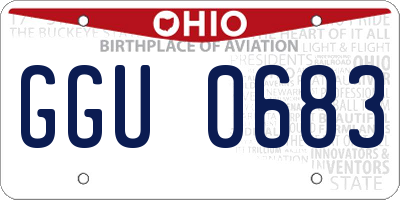 OH license plate GGU0683