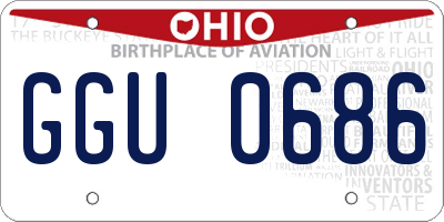 OH license plate GGU0686