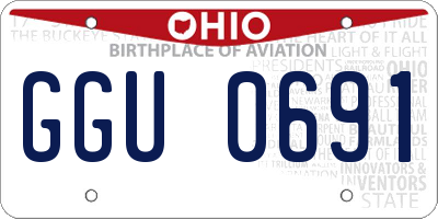 OH license plate GGU0691