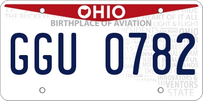 OH license plate GGU0782