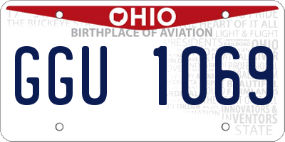 OH license plate GGU1069