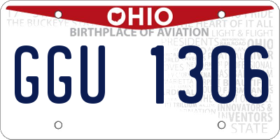 OH license plate GGU1306