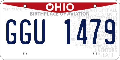 OH license plate GGU1479
