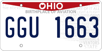 OH license plate GGU1663
